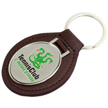 Hot sell factory price custom metal leather keychain
